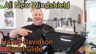 New Windshield For The Harley Davidson Sport Glide [upl. by Airec]