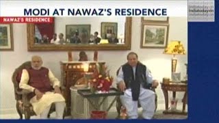 Modi At Sharifs House In Raiwind For OneOnOne Talks [upl. by Asseniv]