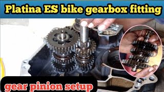 Platina ES bike gearbox fitting🔴 गियर की सेटिंग कैसी होती है पूरी जानकारी [upl. by Sylvester]