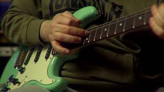 Squier Bullet Stratocaster Seafoam Green Sound Demo [upl. by Edahs]