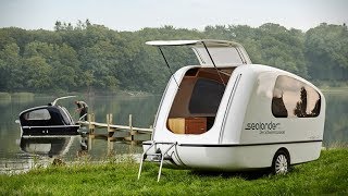 Sealander the amphibious camping trailer with electric power boat [upl. by Einahteb208]