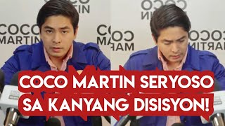 COCO MARTIN NAPAKA SERYOSO SA KANYANG DISISYON  cocomartin missrevi [upl. by Ailuy]