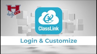 ClassLink Login amp Customize [upl. by Ekard]