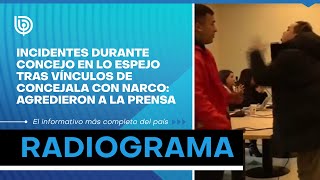 Incidentes durante concejo en Lo Espejo tras vínculos de concejala con narco agredieron a la prensa [upl. by Sumaes]