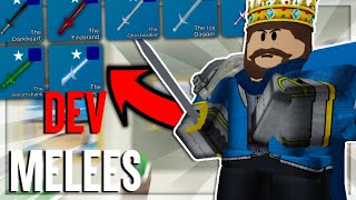 I GOT ALL DEV KNIFES FROM NIGHTS EDGE EVENT Arsenal Roblox [upl. by Northway43]