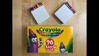 Unbox Sort amp Swatch all the Crayons in the 96 Count Crayola Crayon Box  96 Crayons with Swatch [upl. by Jamaal]