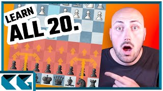 All 20 Chess Openings For Black Against e4 [upl. by Suoirrad]