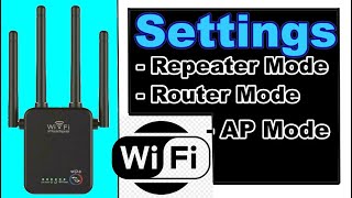 Wifi repeater Settings APRouterRepeater Mode [upl. by Ehcadroj67]