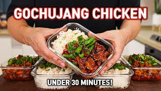 This Gochujang Chicken Bulgogi Meal Prep Will Change Your LIFE Done In 30 Minutes [upl. by Einahpats]