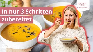 😍🎃 KürbisKarottenSuppe in 3 Schritten im Thermomix®  Thermomix® Rezepte [upl. by Trust474]