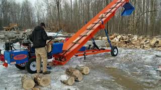 Eastonmade 1222 Log Splitter and STK24 Firewood Conveyo [upl. by Trout]