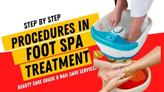 STEP BY STEP PROCEDURES IN FOOT SPA TREATMENT WITH PARAFFIN WAX [upl. by Nnayecats663]