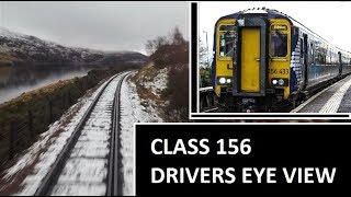 DRIVERS EYE VIEW Highland Line SNOW Class 156 [upl. by Nivre]