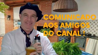 COMUNICADO E PEDIDO AOS AMIGOS DO CANAL ROBERTO SILVA [upl. by Ayrotal495]