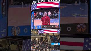 Tena Sanders singing the National Anthem at the Chicago Sky Game [upl. by Aelrac]