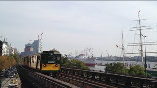 Führerstandsmitfahrt  Cab Ride UBahn  Subway Hamburg Berliner Tor  Niendorf Nord [upl. by Jaquelin]