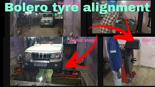 Bolero tyre alignment mahindra Bolero Bolero neo Bolero 2024 [upl. by Ayom347]