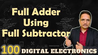 Full Adder Implementation with Full Subtractors Designing Circuit and Process [upl. by Condon]