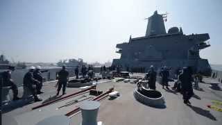 USS ANCHORAGE UNDERWAY TIME LAPSE [upl. by Tilla]