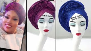 How to make a Beautiful Turban Design  DoliveB [upl. by Rondi]