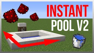 Minecraft 119 Redstone Tutorial  Instant Pool v2 [upl. by Ahsiloc]