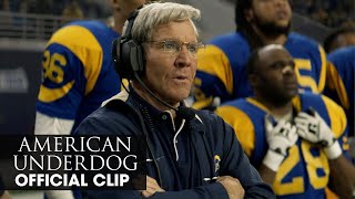 American Underdog 2021 Movie Official Clip “Final Touchdown”  Zachary Levi Anna Paquin [upl. by Esilana]