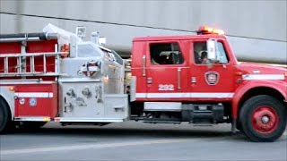 MONTREAL FIRE DEPT TRUCKS RESPONDING AND NOT [upl. by Ramat]