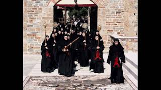 Female chanting of the Nuns of the Ormilia Monastery Greek Orthodox Church [upl. by Suiratnauq796]