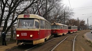 Kharkiv Tram  Tatra T3SU Derailment  Трамвай зійшов з рейок  Трамваї Харкова [upl. by Burch]