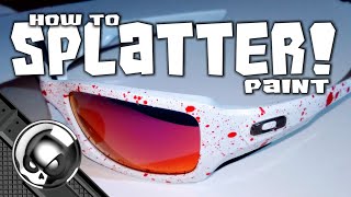 Top 3 Splatter Paint Tricks  How to Paint Splatter [upl. by Ilana946]