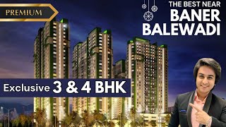 3 bhk amp 4 bhk at Baner Balewadi Pune  Luxury Project  Flat in Baner [upl. by Nooj]