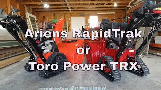 Ariens RapidTrak or Toro Power TRX HD Which One Is Best For You [upl. by Akerahs]