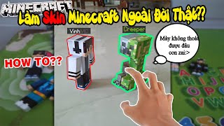 Làm Thế Nào Để Làm Skin Minecraft Từ Giấy  Trang Trí Phải Nói Là Bao Chất [upl. by Eustache]