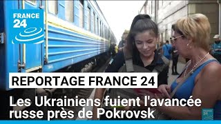 France 24 en Ukraine  les civils fuient lavancée russe près de Pokrovsk • FRANCE 24 [upl. by Annoyik]