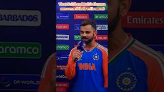 Happy Retirement RohiRat🔥t20worldcup viratkohli rohitsharma retirement shorts [upl. by Adle]