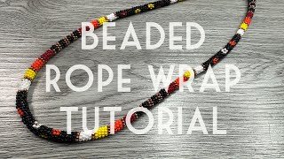 Beaded Rope Necklace Tutorial [upl. by Racso]