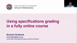 Using specifications grading in a fully online course [upl. by Htims]