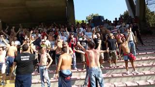 Lecce  Casertana 20 Ultras Casertani Cori Durante la Partita [upl. by Anahsek]