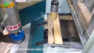 Automatic wood copy shaper machinebrush handle processing [upl. by Nivaj754]