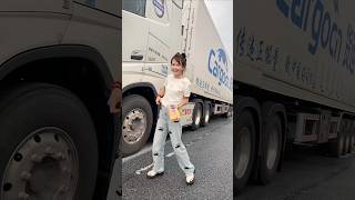 Farmers daughter driving a truck in China [upl. by Pinter695]