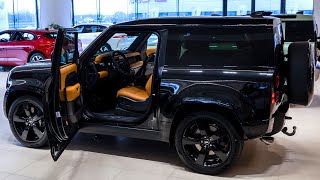 2024 Black Land Rover Defender 90 V8  Luxury SUV in Detail [upl. by Vedette]