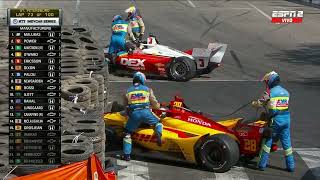 IndyCar 2023  St Petersburg  Grosjean vs McLaughlin [upl. by Eelyrag]