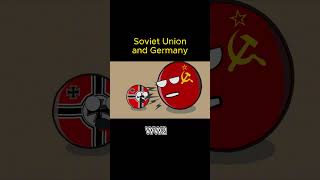 Soviet Union and Germany ww2 countryballs ww2 german russia [upl. by Anemolif326]