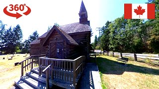 Saint Annes Anglican Church in Parksville British Columbia 360° Street Walk on the Vancouver Island [upl. by Keynes]