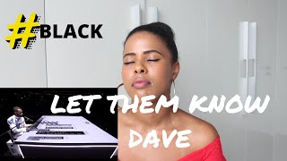 Dave  Black Live at The BRITs 2020 REACTION [upl. by Eustazio]