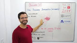 DENSIDADE explicação do conceito fórmula e unidades  Aula de HIDROSTÁTICA 4 [upl. by Aittam]