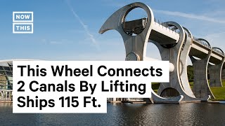 How Scotlands Falkirk Wheel Boat Lift Works [upl. by Ramberg]