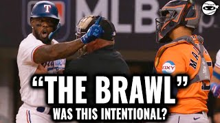 The Rangers and Astros quotBrawlquot  Was the Pitch Intentional [upl. by Deaner]