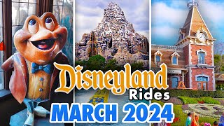 Disneyland Rides  March 2024 POVs 4K 60FPS [upl. by Dorren]