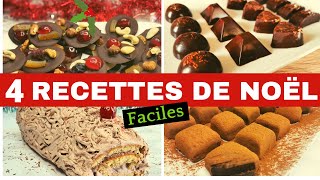 4 Recettes Rapide de Noël  Réveillon Faciles à réaliser🎅🎄 [upl. by Joanna]